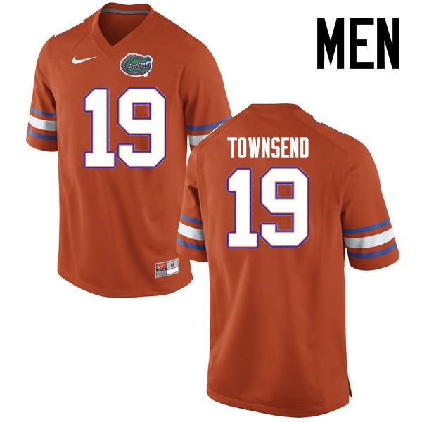 NCAA Florida Gators Johnny Townsend Men's #19 Nike Orange Stitched Authentic College Football Jersey NPL6264QO